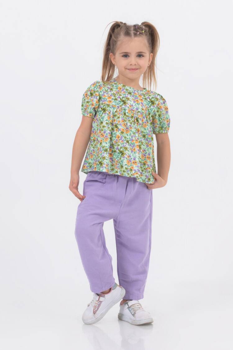 Wholesale Baby Girls 2-Piece T-Shirt and Pants Set 6-18M - Brand: Tuffy - Kids & Baby Clothes Wholesale - Globality Store