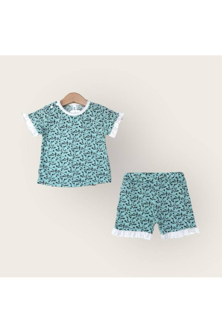 Wholesale Baby Girls 2-Piece T-Shirt and Shorts Set 6-18M - Brand: Algiy Mini - Kids & Baby Clothes Wholesale - Globality Store