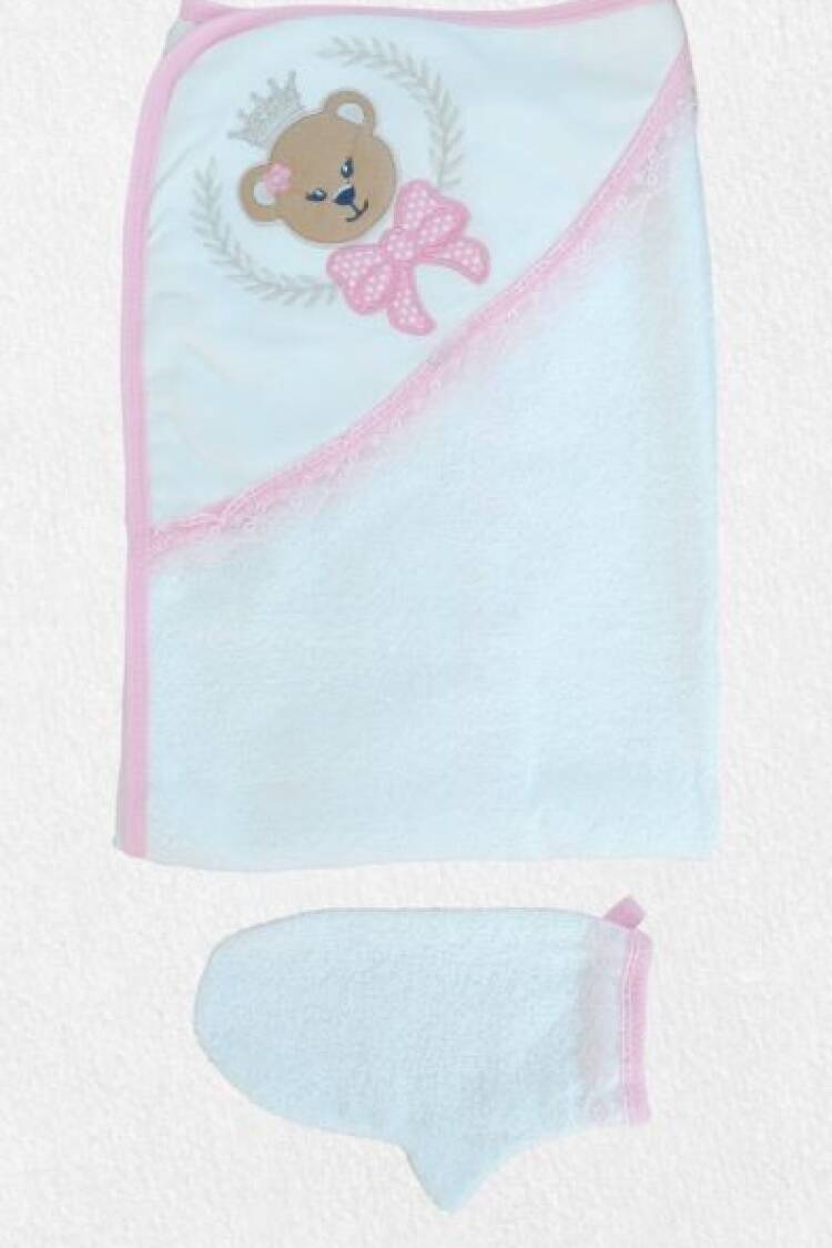 Wholesale Baby Girls 2-Piece Towel Set 0-18M - Brand: Tomuycuk - Kids & Baby Clothes Wholesale - Globality Store
