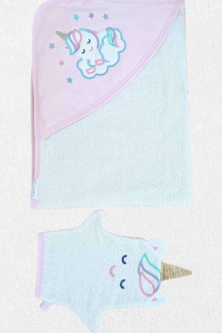 Wholesale Baby Girls 2-Piece Towel Set 0-18M - Brand: Tomuycuk - Kids & Baby Clothes Wholesale - Globality Store