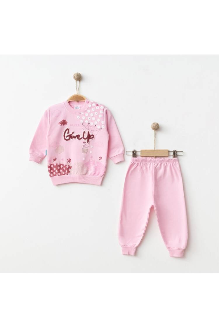 Wholesale Baby Girls 2-Piece Tracksuit Set 9-18M - Brand: Hoppidik - Kids & Baby Clothes Wholesale - Globality Store