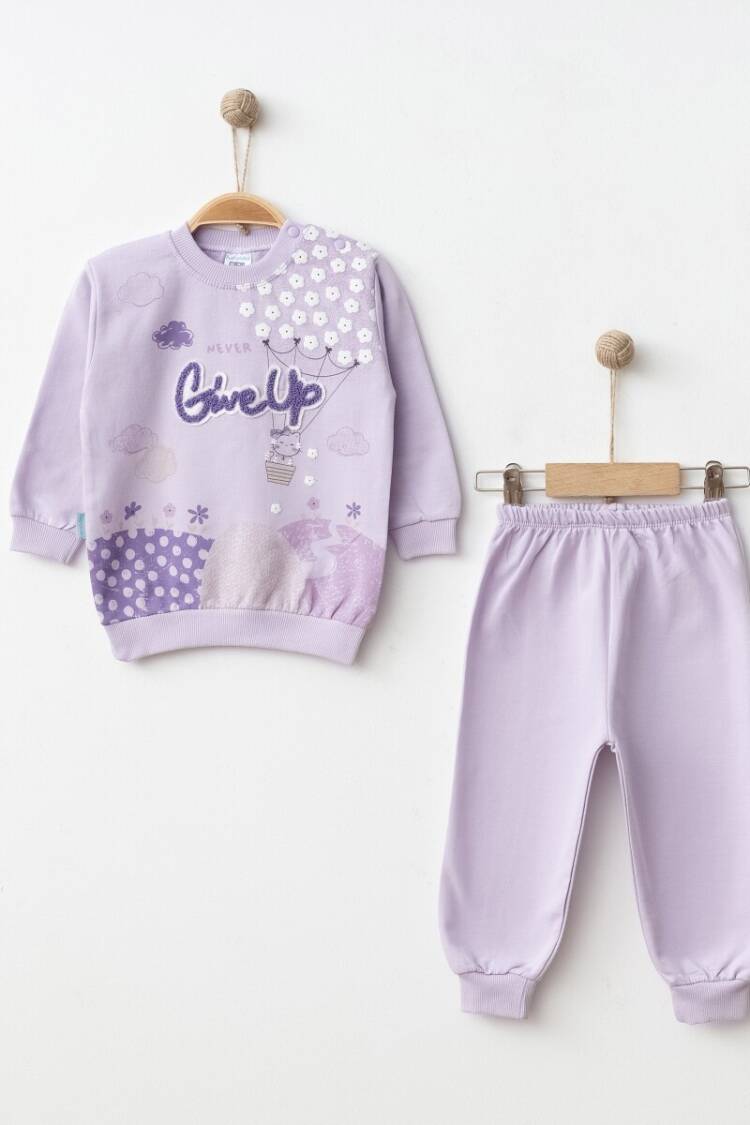Wholesale Baby Girls 2-Piece Tracksuit Set 9-18M - Brand: Hoppidik - Kids & Baby Clothes Wholesale - Globality Store