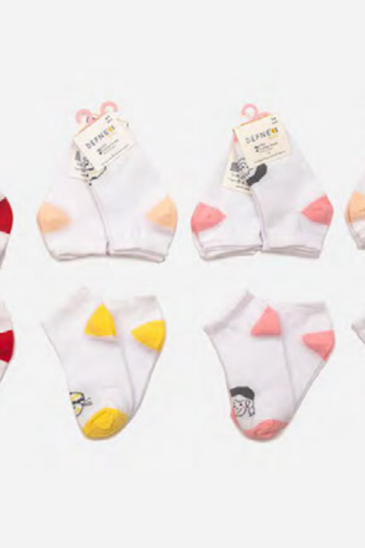 Wholesale 24-Piece Baby Girls Socks with Box - Brand: Defne - Kids & Baby Clothes Wholesale - Globality Store