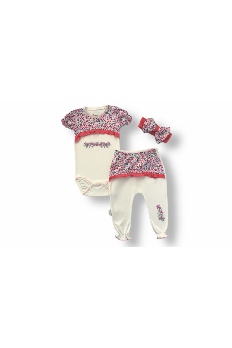 Wholesale Baby Girls 3-Piece Newborn Set 6-18M - Brand: Tomuycuk - Kids & Baby Clothes Wholesale - Globality Store