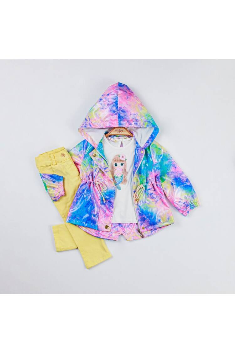 Wholesale Baby Girls 3-Piece Raincoat, Pants and Body Set 9-24M - Brand: Miss Lore - Kids & Baby Clothes Wholesale - Globality Store