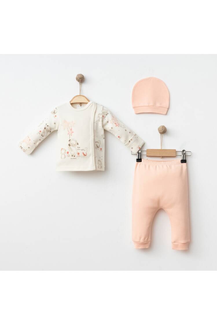 Wholesale Baby Girls 3-Pieces Newborn Set 0-3M - Brand: Gümüş Baby - Kids & Baby Clothes Wholesale - Globality Store