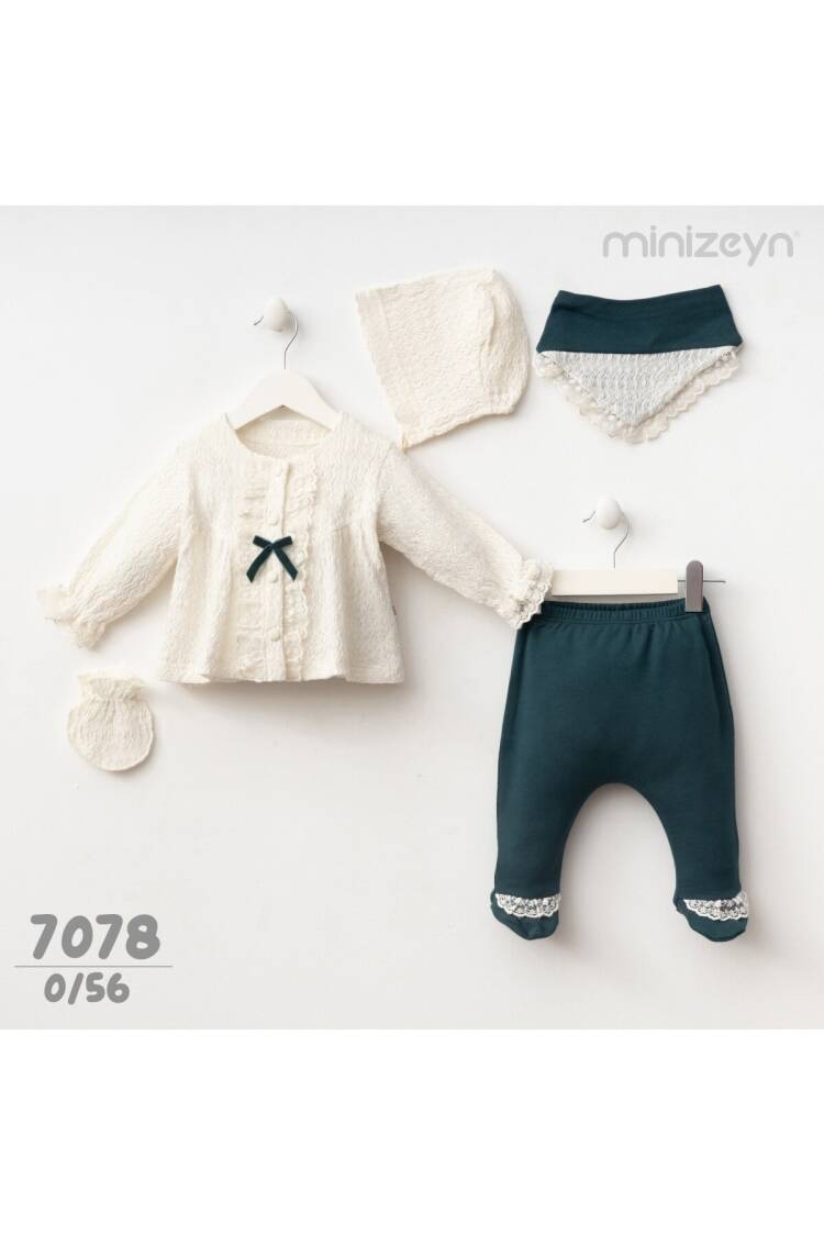 Wholesale Baby Girls 5-Piece Newborn Set 0-3M - Brand: Minizeyn - Kids & Baby Clothes Wholesale - Globality Store