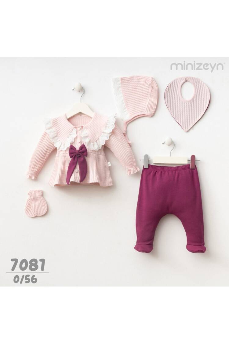 Wholesale Baby Girls 5-Piece Newborn Set 0-3M - Brand: Minizeyn - Kids & Baby Clothes Wholesale - Globality Store