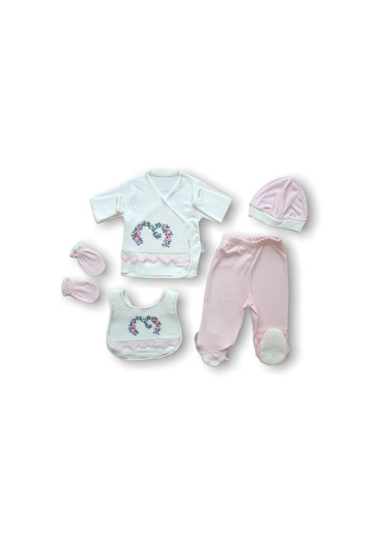 Wholesale Baby Girls 5-Piece Newborn Set 0-3M - Brand: Tomuycuk - Kids & Baby Clothes Wholesale - Globality Store