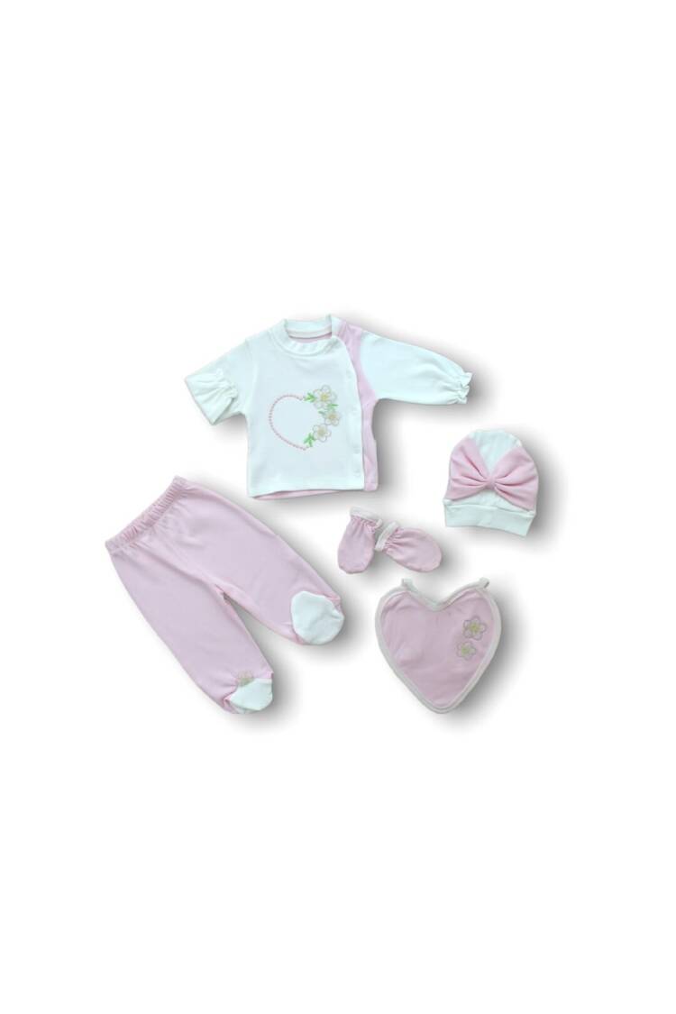 Wholesale Baby Girls 5-Piece Newborn Set 0-3M - Brand: Tomuycuk - Kids & Baby Clothes Wholesale - Globality Store