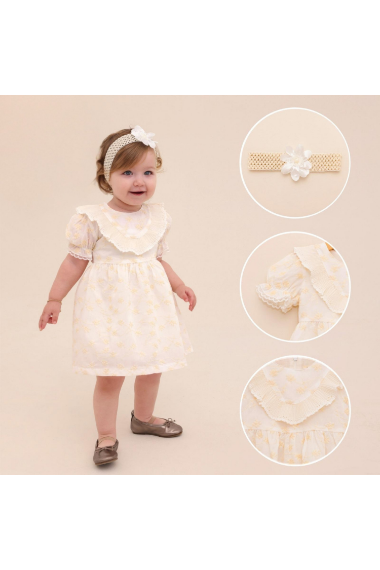 Wholesale Baby Girl's Bandana Dress 6-18M - Brand: Lilax - Kids & Baby Clothes Wholesale - Globality Store