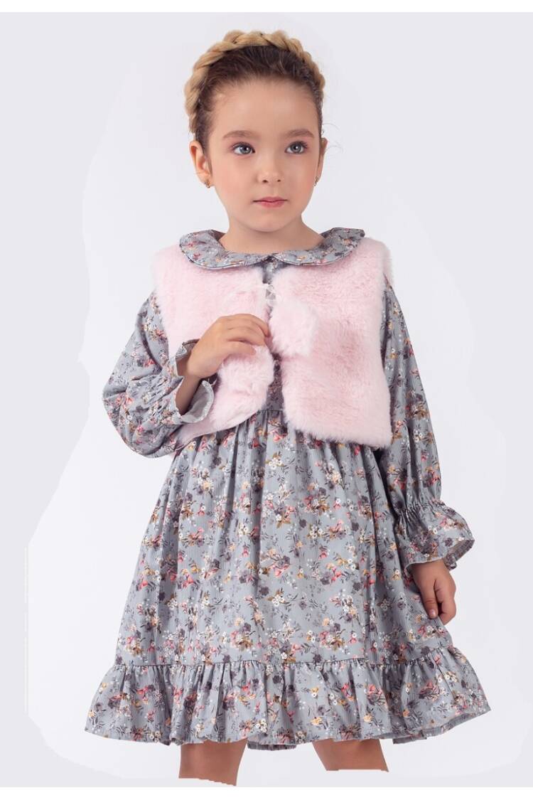 Wholesale Baby Girl 2-Piece Dress and Vest Set 9-24M - Brand: Elayza - Kids & Baby Clothes Wholesale - Globality Store