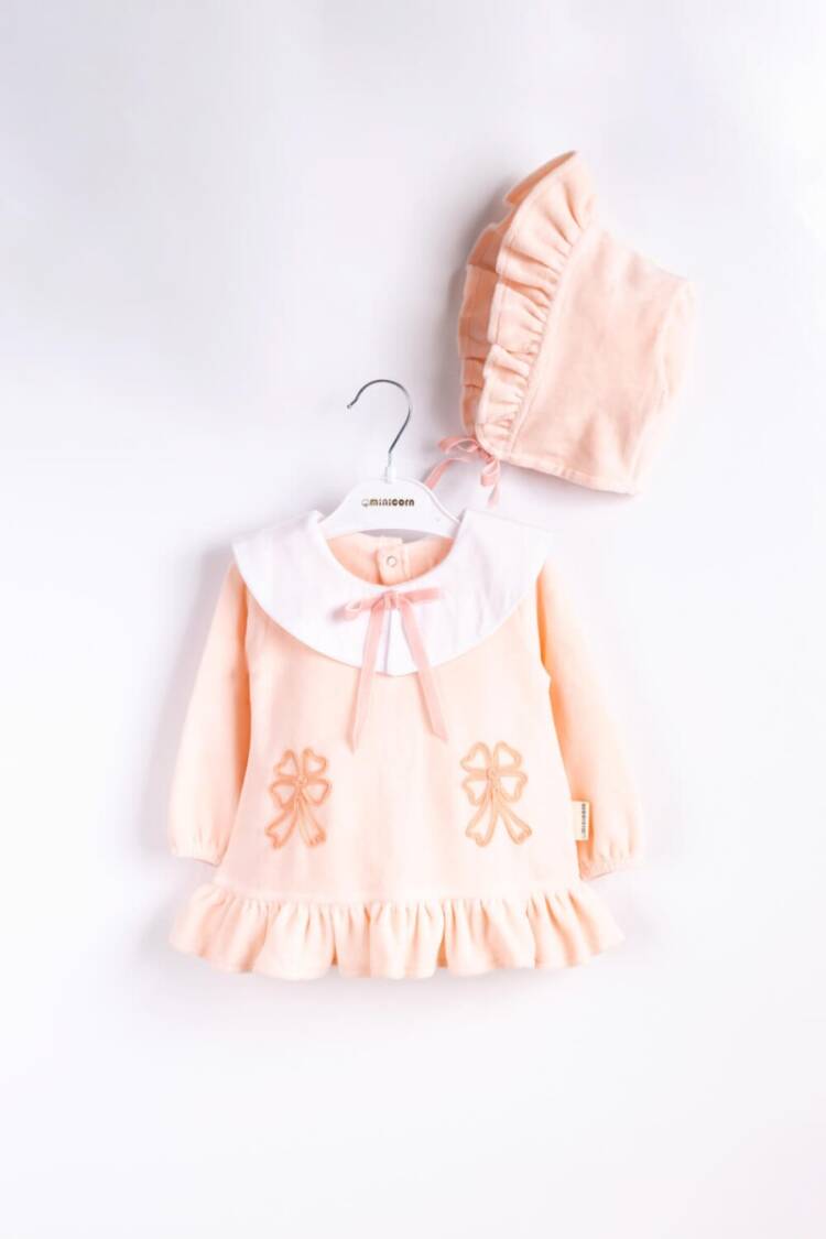 Wholesale Baby Girls Dress and Hat Set 3-12M - Brand: Minicorn - Kids & Baby Clothes Wholesale - Globality Store