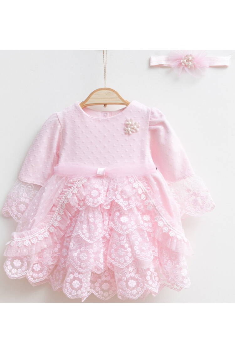 Wholesale Baby Girls Dress and Headband Set 0-12M - Brand: Miniborn - Kids & Baby Clothes Wholesale - Globality Store