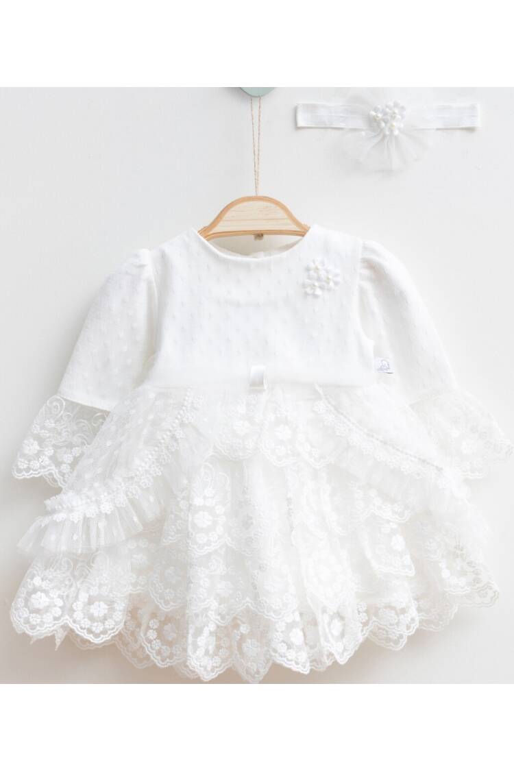 Wholesale Baby Girls Dress and Headband Set 0-12M - Brand: Miniborn - Kids & Baby Clothes Wholesale - Globality Store