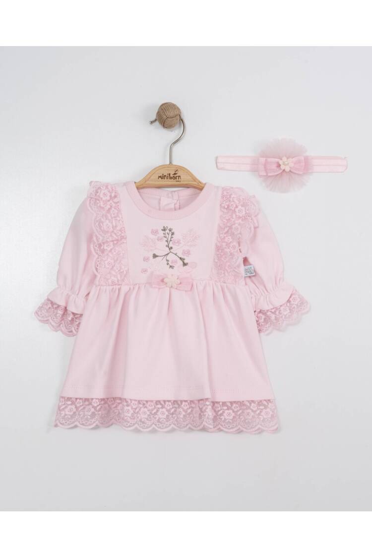 Wholesale Baby Girls Dress and Headband Set 0-12M - Brand: Miniborn - Kids & Baby Clothes Wholesale - Globality Store