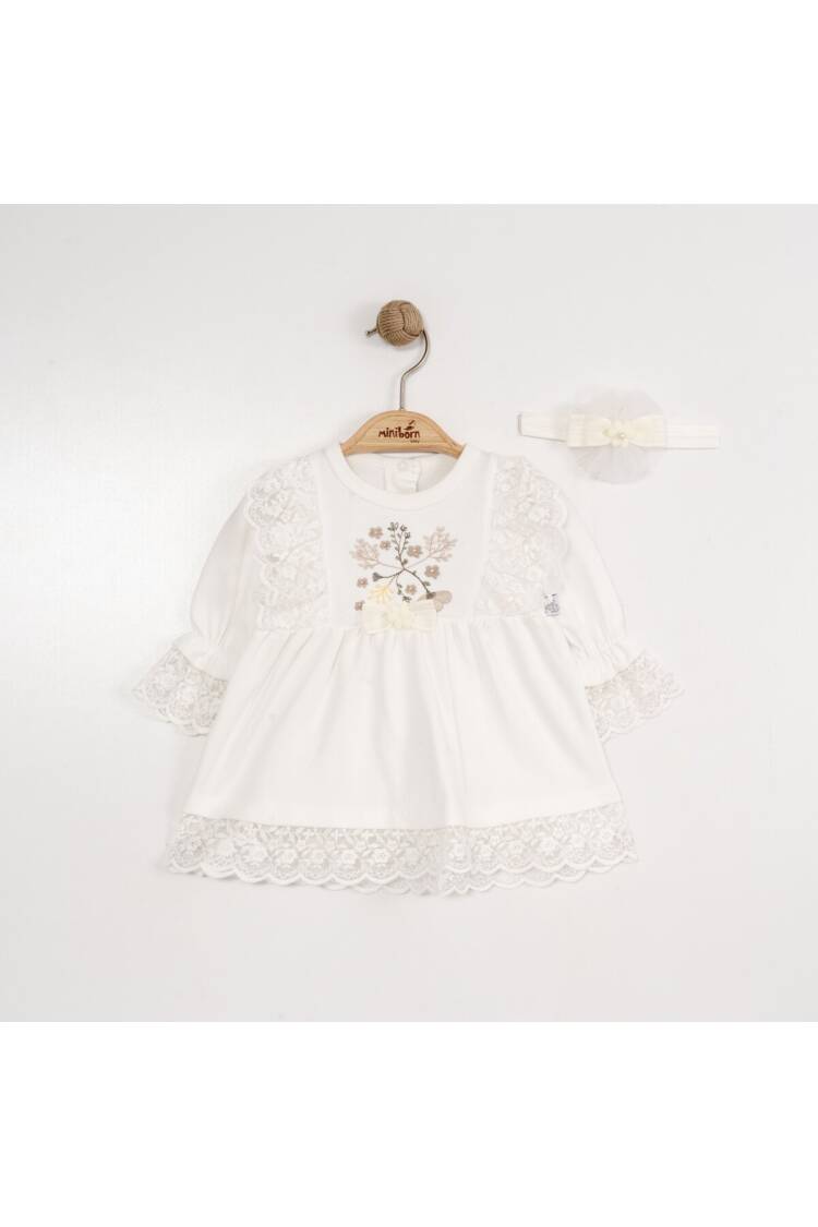 Wholesale Baby Girls Dress and Headband Set 0-12M - Brand: Miniborn - Kids & Baby Clothes Wholesale - Globality Store