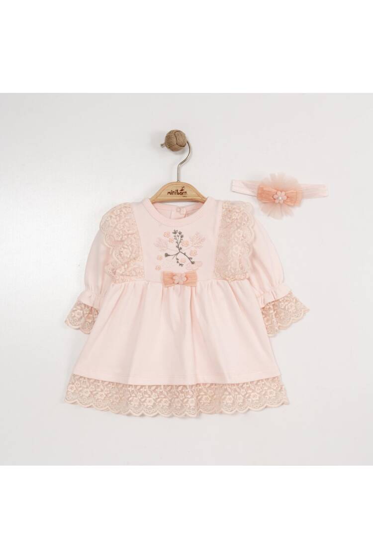 Wholesale Baby Girls Dress and Headband Set 0-12M - Brand: Miniborn - Kids & Baby Clothes Wholesale - Globality Store