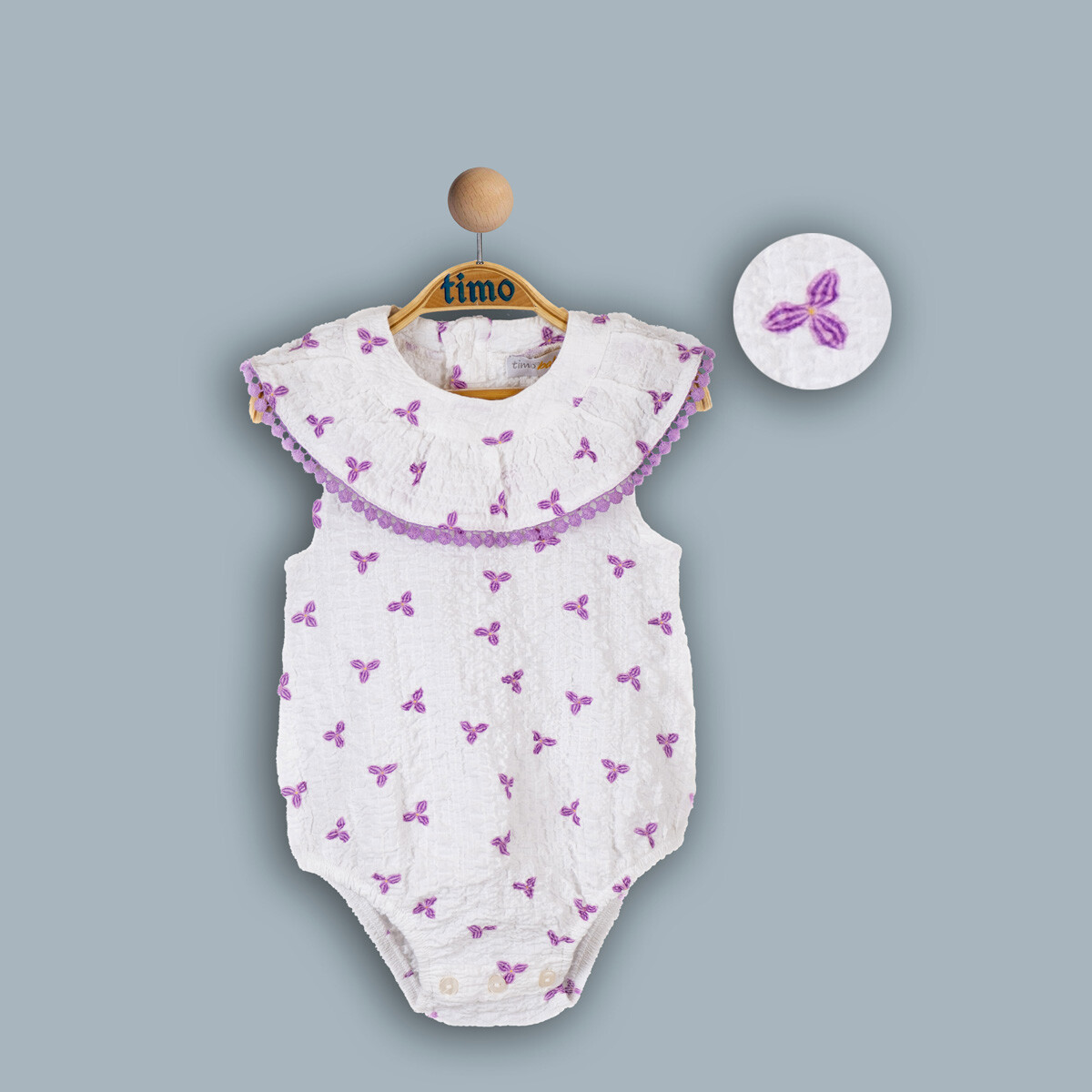 Wholesale Baby Girls Flower Patterned Jumpsuit 6-24M - Brand: Timo - Kids & Baby Clothes Wholesale - Globality Store