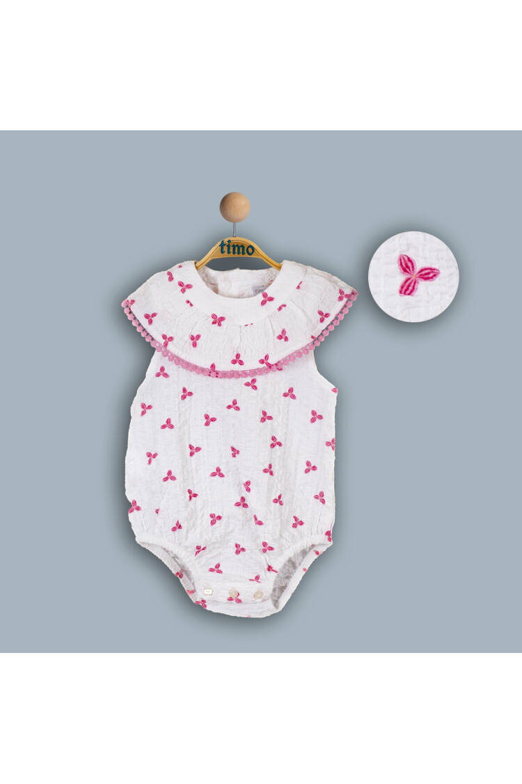 Wholesale Baby Girls Flower Patterned Jumpsuit 6-24M - Brand: Timo - Kids & Baby Clothes Wholesale - Globality Store