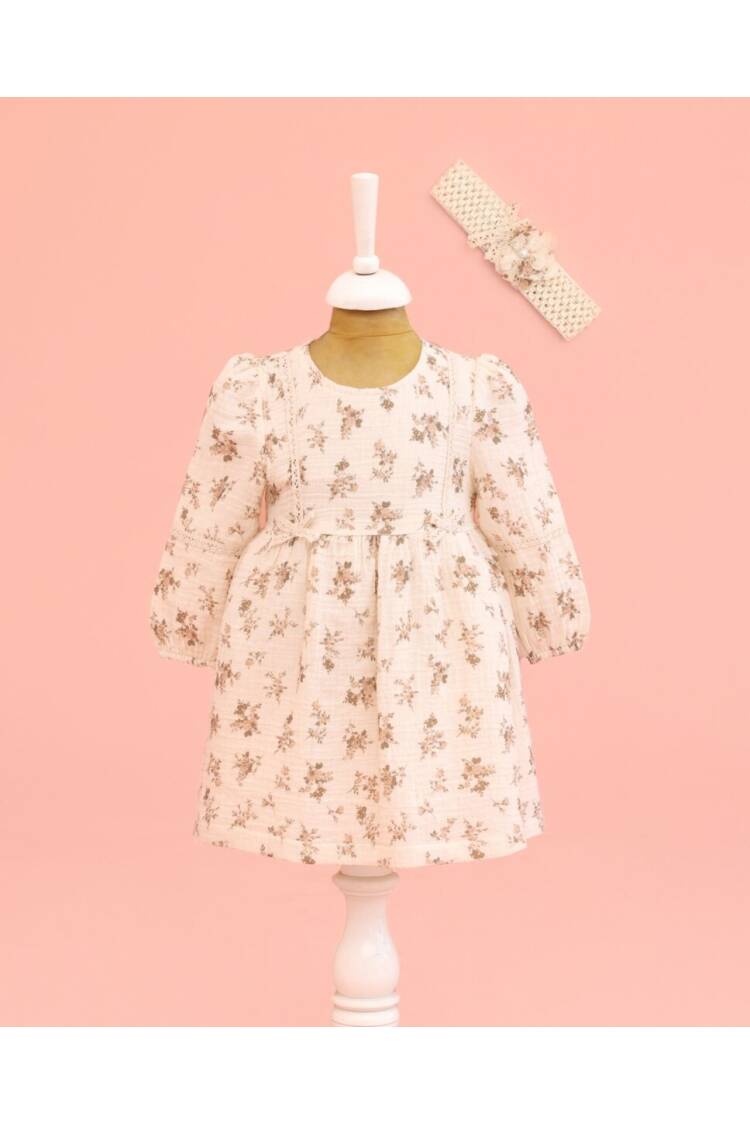 Wholesale Baby Girls Flower Printed Dress 6-18M - Brand: Lilax - Kids & Baby Clothes Wholesale - Globality Store