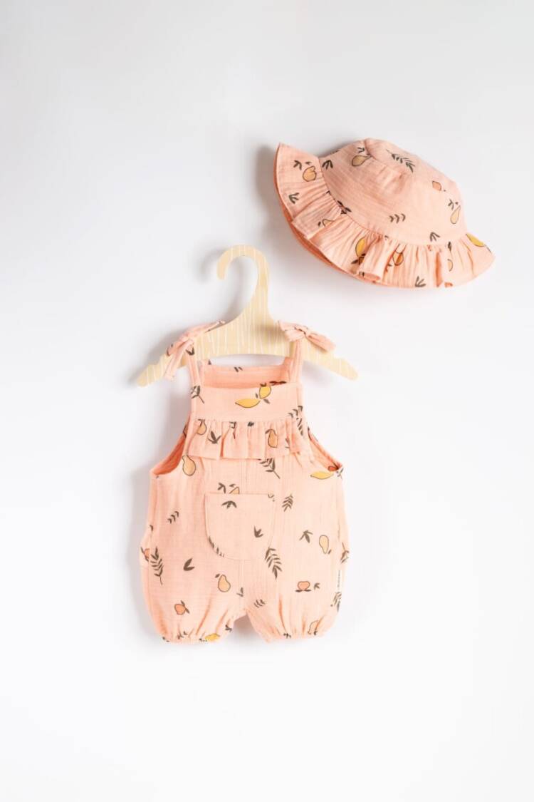 Wholesale Baby Girls Hat and Salopet 3-12M - Brand: Minicorn - Kids & Baby Clothes Wholesale - Globality Store