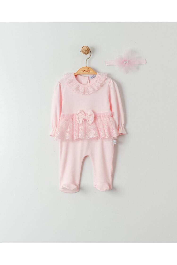 Wholesale Baby Girls Headband Jumpsuit 0-6M - Brand: Miniborn - Kids & Baby Clothes Wholesale - Globality Store