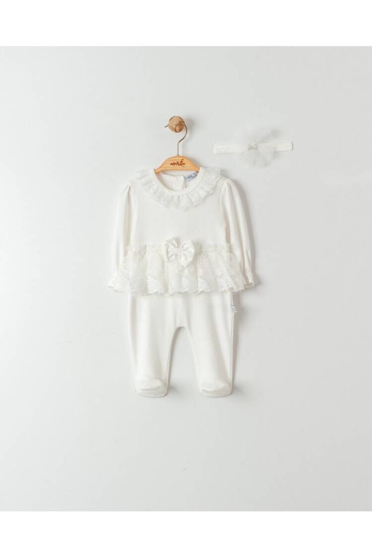 Wholesale Baby Girls Headband Jumpsuit 0-6M - Brand: Miniborn - Kids & Baby Clothes Wholesale - Globality Store