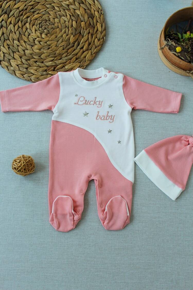Wholesale Baby Girls Jumpsuit With Hat 0-3M 1074-25278 - Brand: Tomuycuk - Kids & Baby Clothes Wholesale - Globality Store