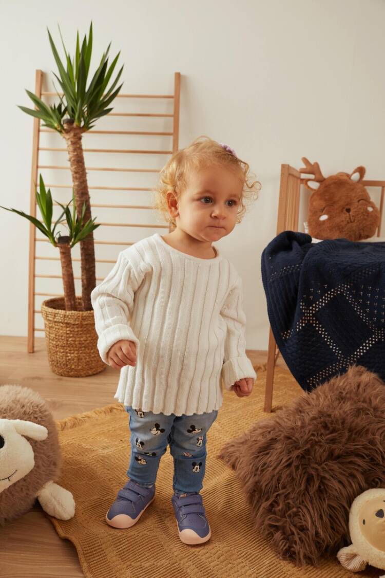 Wholesale Baby Girls Knitwear Ribbed Sweater 3-12M - Brand: Uludağ Triko - Kids & Baby Clothes Wholesale - Globality Store