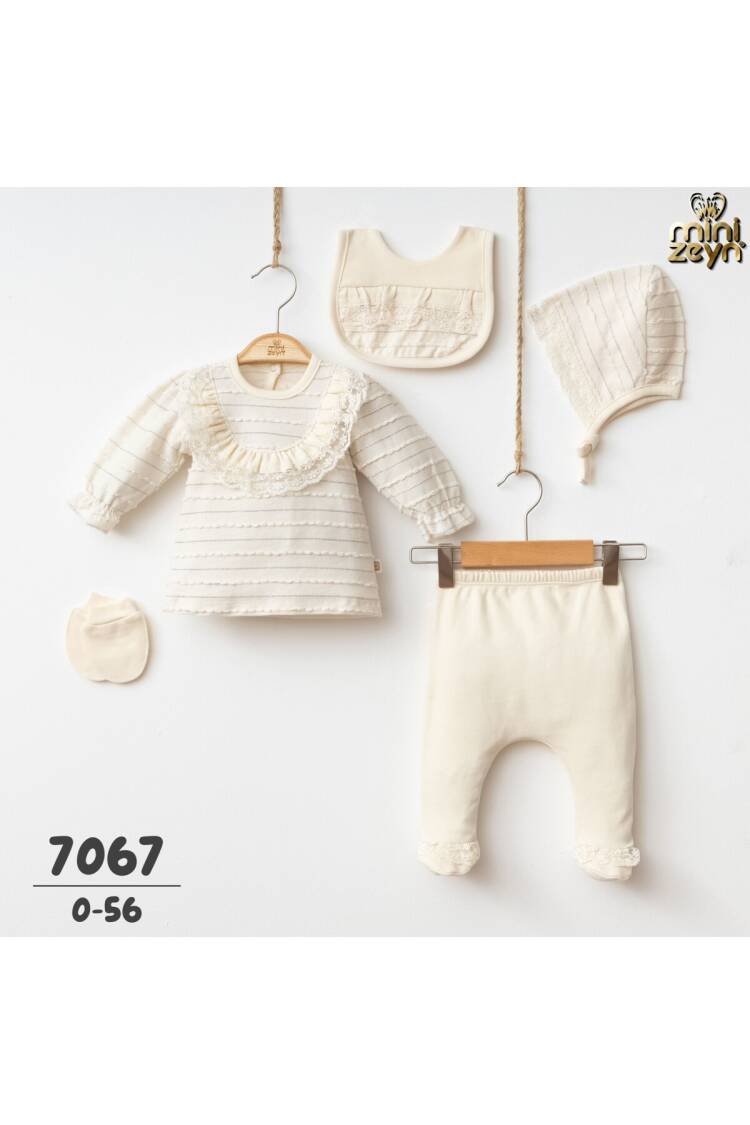 Wholesale Baby Girls Newborn 5-Piece Onesie Set 0-3M - Brand: Minizeyn - Kids & Baby Clothes Wholesale - Globality Store