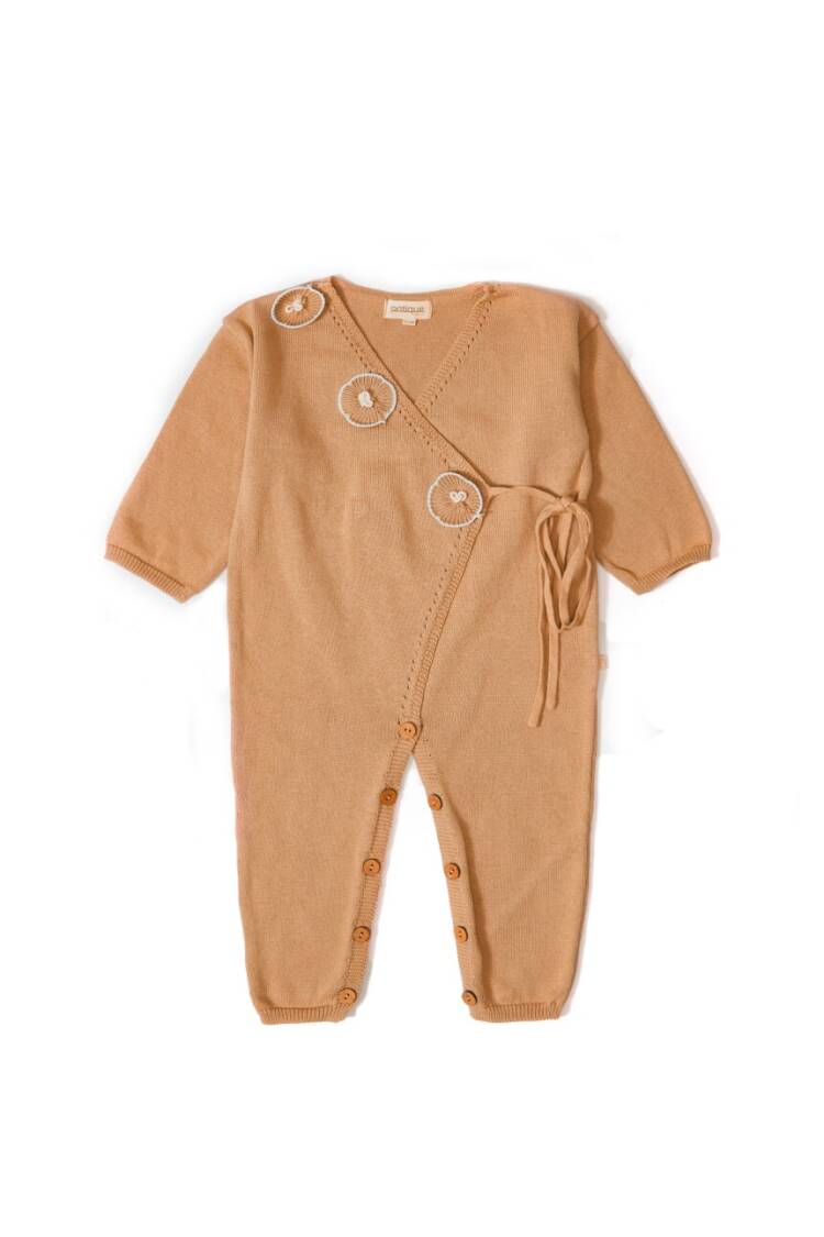 Wholesale Baby Girls Organic Cotton Floral Romper 3-12M - Brand: Uludağ Triko - Kids & Baby Clothes Wholesale - Globality Store