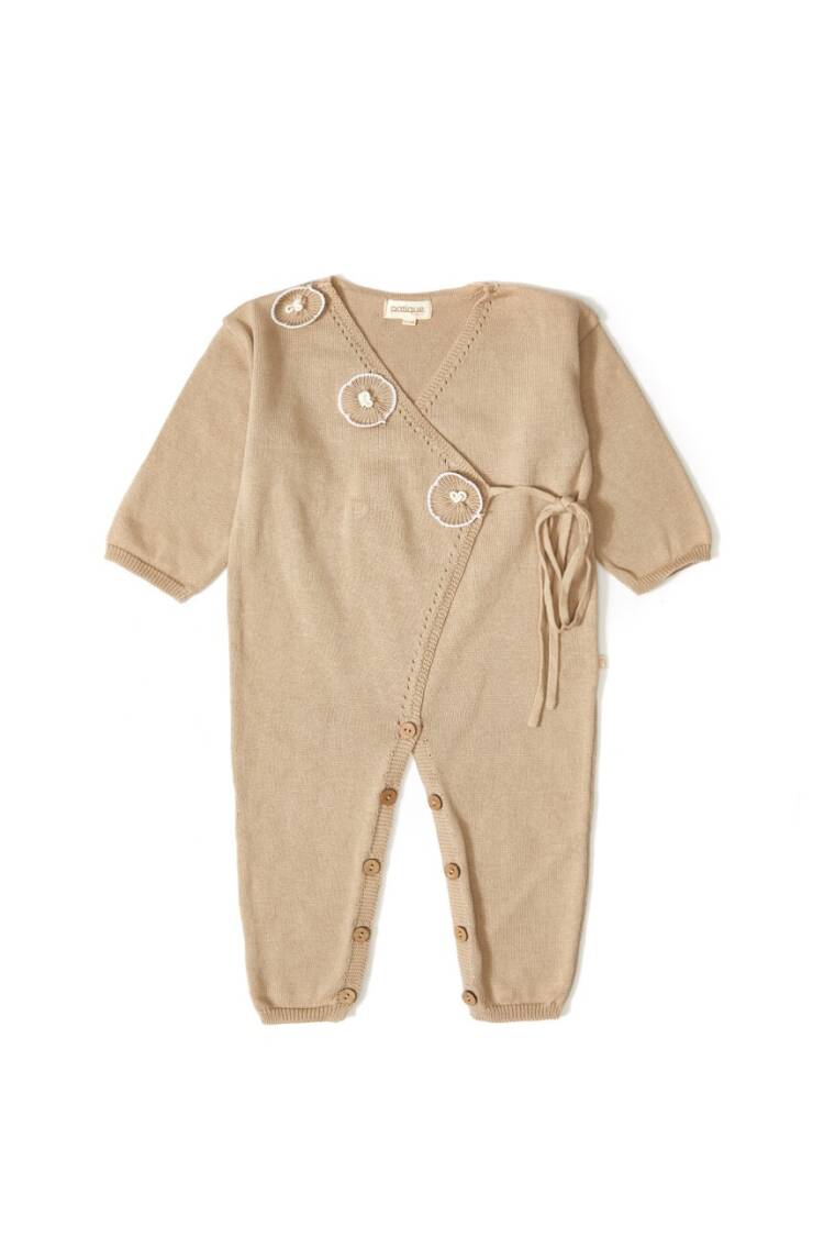 Wholesale Baby Girls Organic Cotton Floral Romper 3-12M - Brand: Uludağ Triko - Kids & Baby Clothes Wholesale - Globality Store
