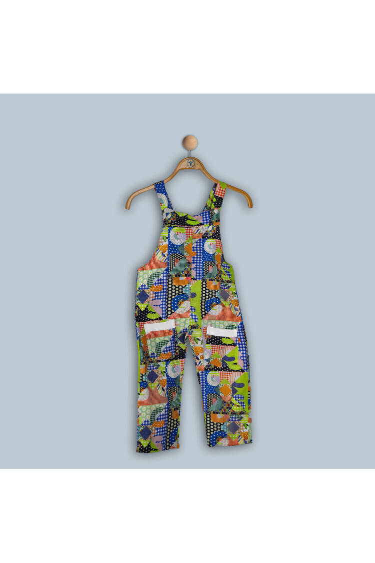 Wholesale Baby Girls Patchwork Salopet 6-24M - Brand: Timo - Kids & Baby Clothes Wholesale - Globality Store