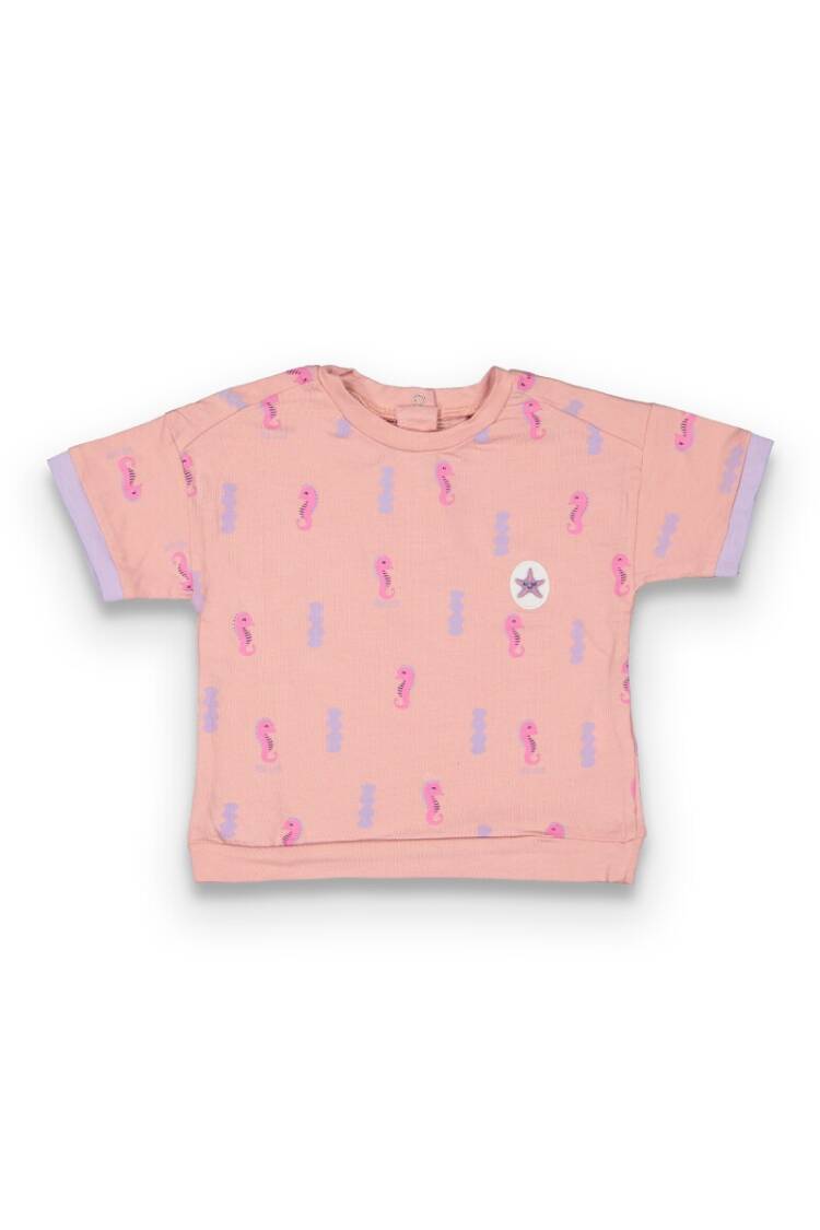 Wholesale Baby Girls Patterned T-shirt 6-18M - Brand: Tuffy - Kids & Baby Clothes Wholesale - Globality Store