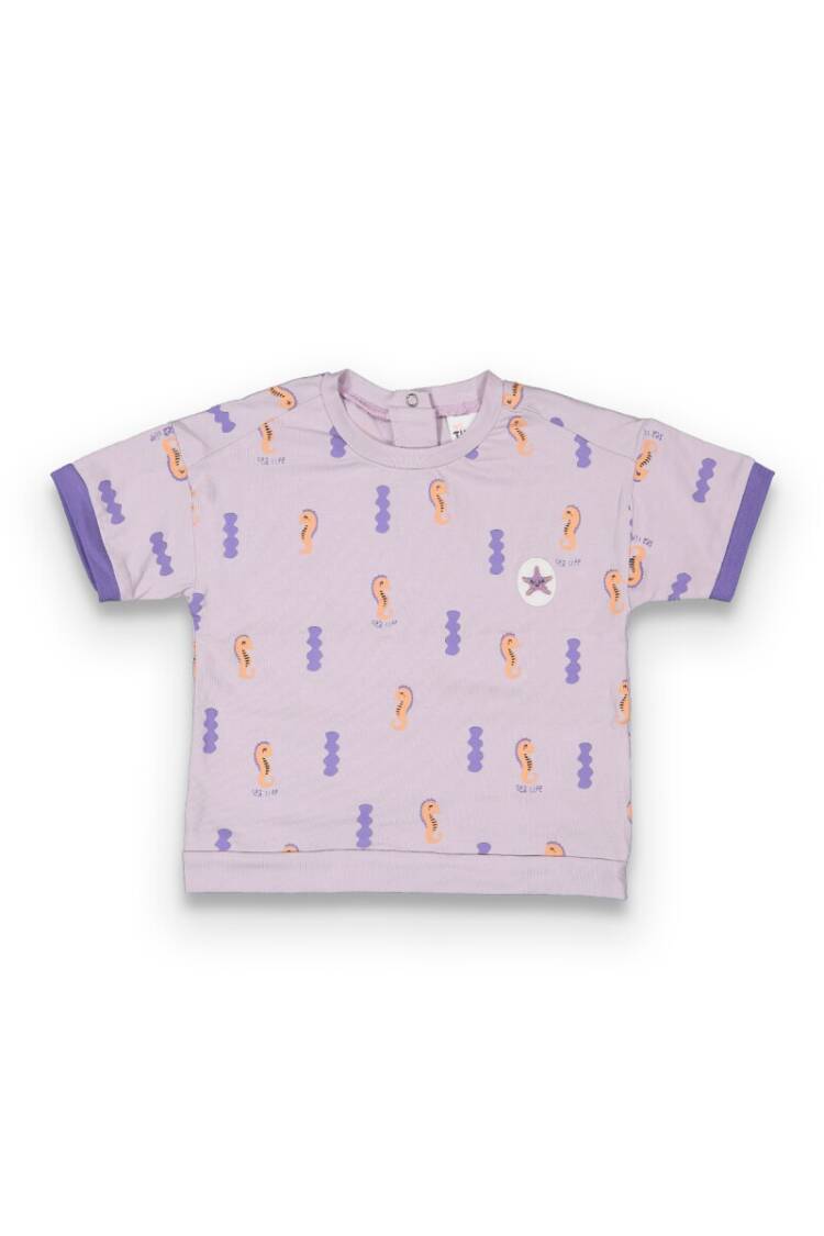 Wholesale Baby Girls Patterned T-shirt 6-18M - Brand: Tuffy - Kids & Baby Clothes Wholesale - Globality Store