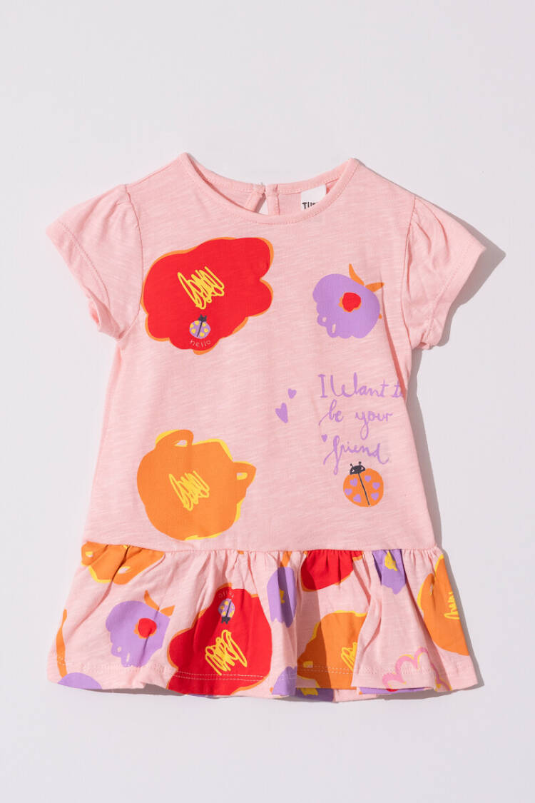 Wholesale Baby Girls Printed Dress 6-18M - Brand: Tuffy - Kids & Baby Clothes Wholesale - Globality Store