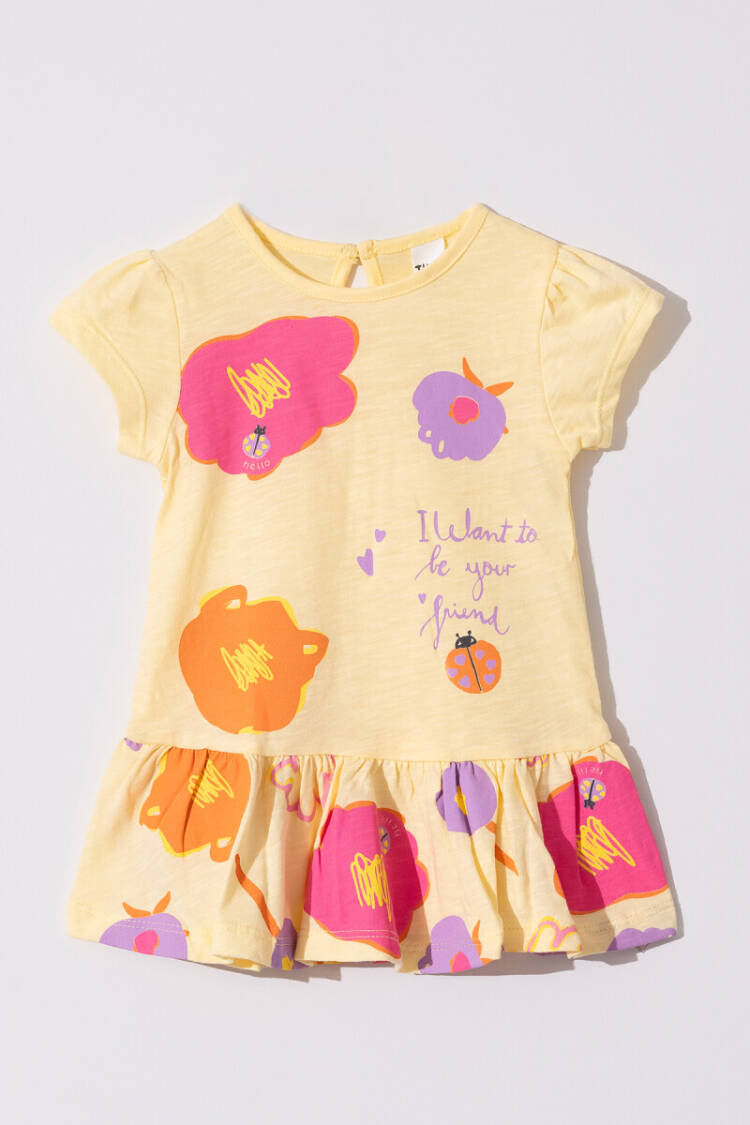 Wholesale Baby Girls Printed Dress 6-18M - Brand: Tuffy - Kids & Baby Clothes Wholesale - Globality Store