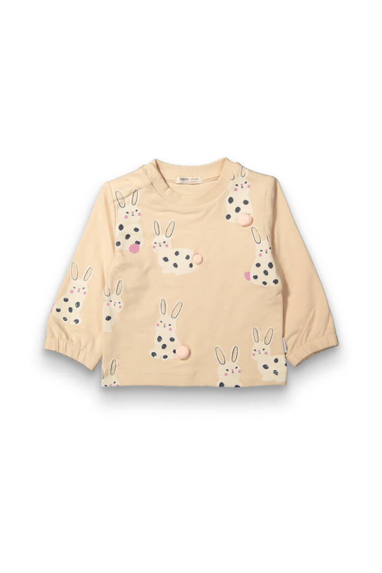 Wholesale Baby Girls Printed Sweatshirt 6-18M - Brand: Tuffy - Kids & Baby Clothes Wholesale - Globality Store
