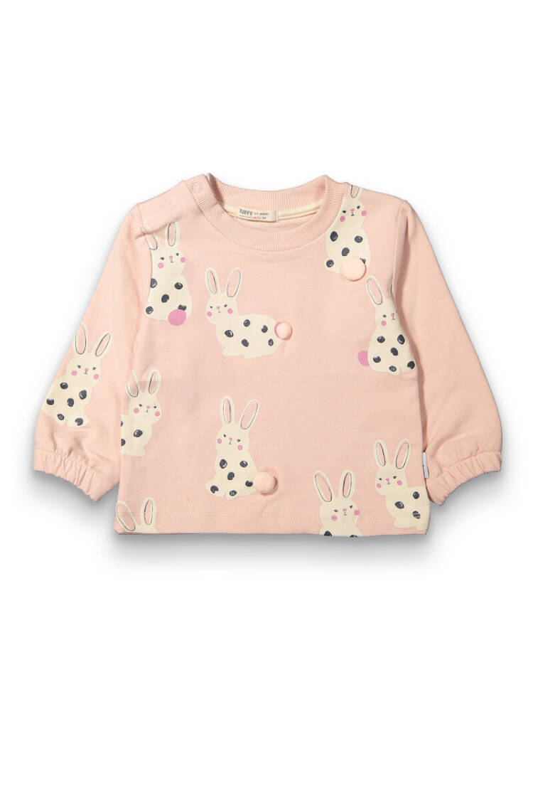 Wholesale Baby Girls Printed Sweatshirt 6-18M - Brand: Tuffy - Kids & Baby Clothes Wholesale - Globality Store