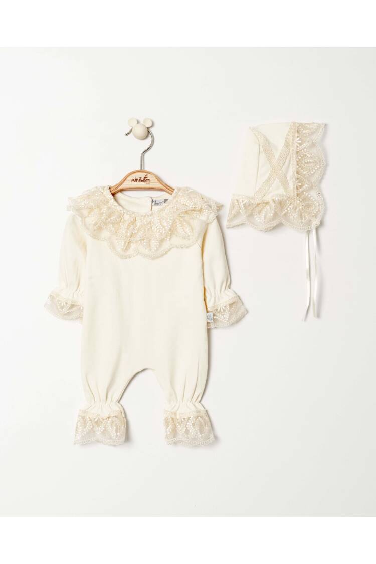 Wholesale Baby Girls Rompers and Hat Set 0-6M - Brand: Miniborn - Kids & Baby Clothes Wholesale - Globality Store