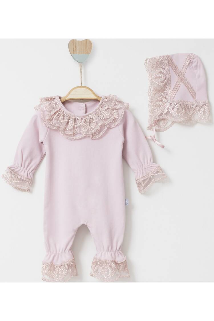 Wholesale Baby Girls Rompers and Hat Set 0-6M - Brand: Miniborn - Kids & Baby Clothes Wholesale - Globality Store