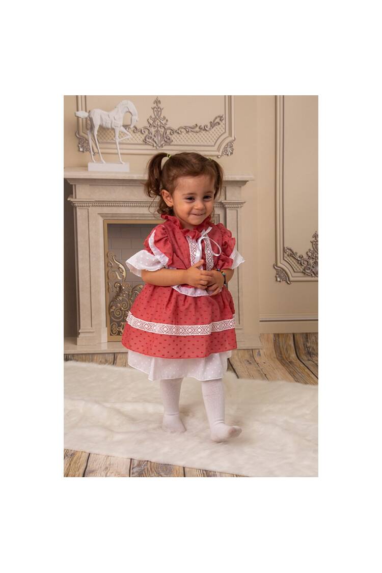 Wholesale Baby Girls Ruffled Dress 6-18M - Brand: KidsRoom - Kids & Baby Clothes Wholesale - Globality Store