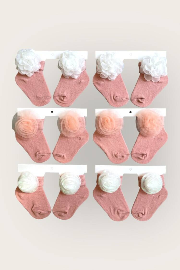 Wholesale Baby Girls Socks 0-6M - Brand: Algiy Mini - Kids & Baby Clothes Wholesale - Globality Store