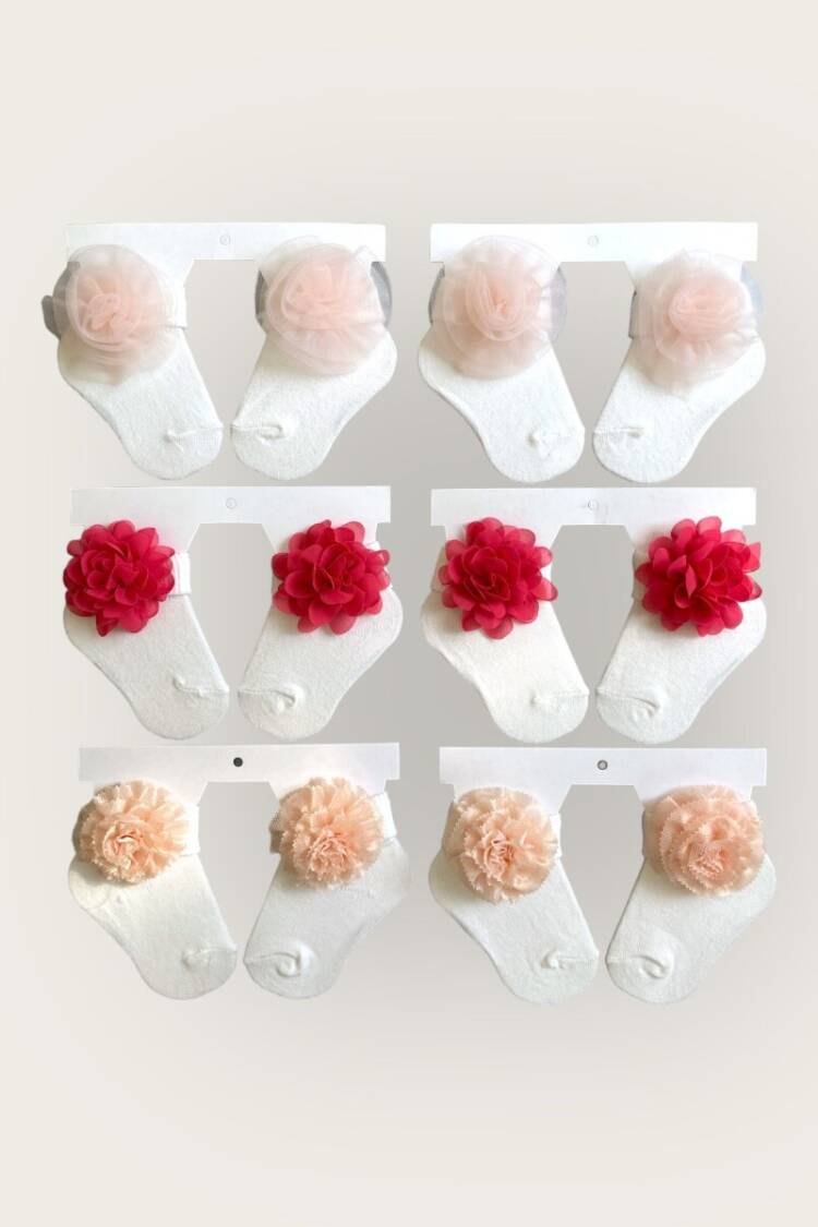 Wholesale Baby Girls Socks 0-6M - Brand: Algiy Mini - Kids & Baby Clothes Wholesale - Globality Store