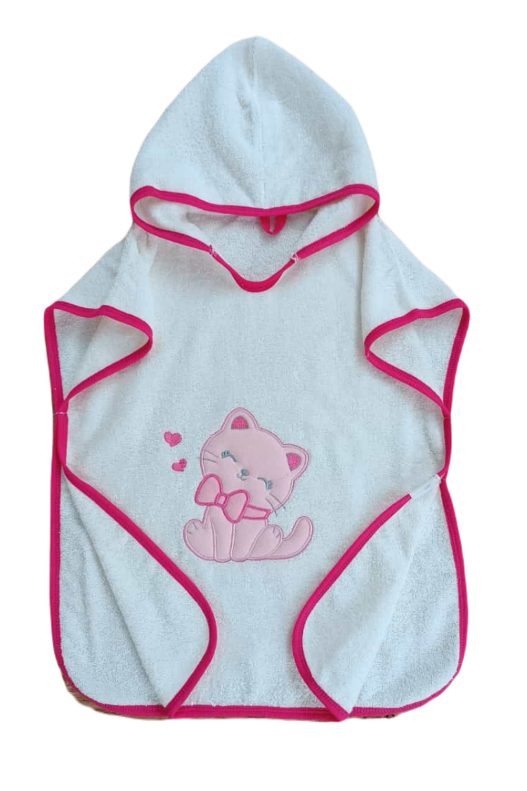 Wholesale Baby Girls Towel Hooded Pareo 0-18M - Brand: Tomuycuk - Kids & Baby Clothes Wholesale - Globality Store