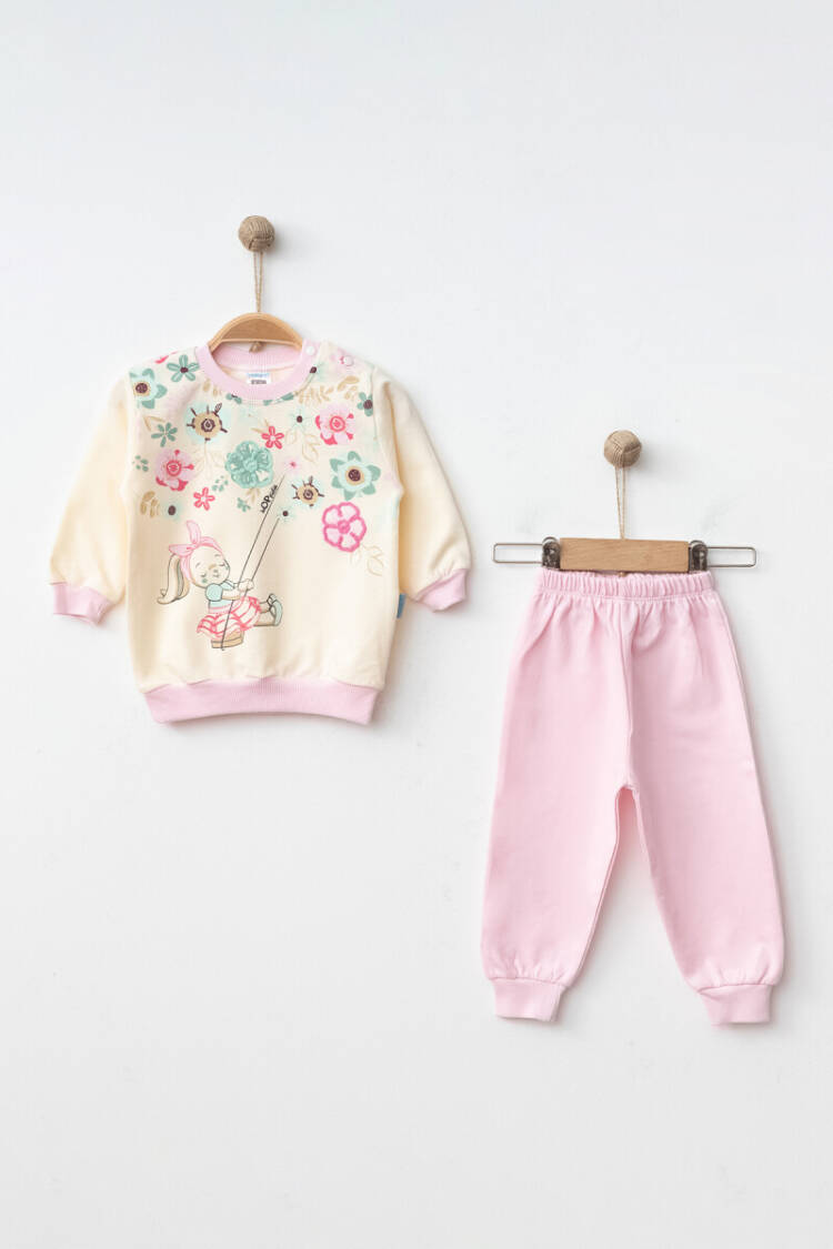 Wholesale Baby Girls Tracksuit Set 9-18M - Brand: Hoppidik - Kids & Baby Clothes Wholesale - Globality Store
