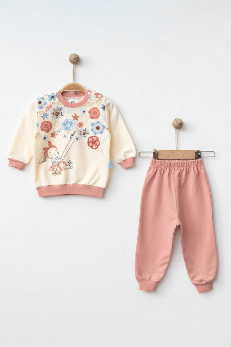 Wholesale Baby Girls Tracksuit Set 9-18M - Brand: Hoppidik - Kids & Baby Clothes Wholesale - Globality Store
