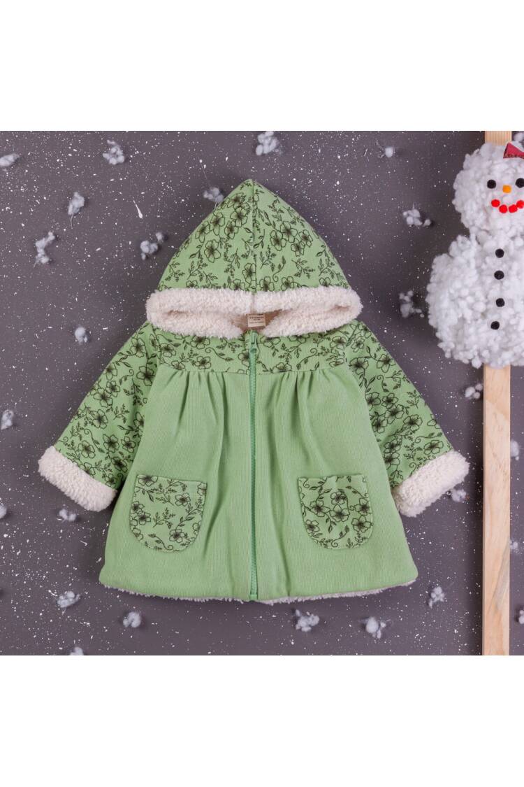 Wholesale Baby Girls Welsoft Cardigan With Hoodie 6-24M - Brand: BabyZ - Kids & Baby Clothes Wholesale - Globality Store