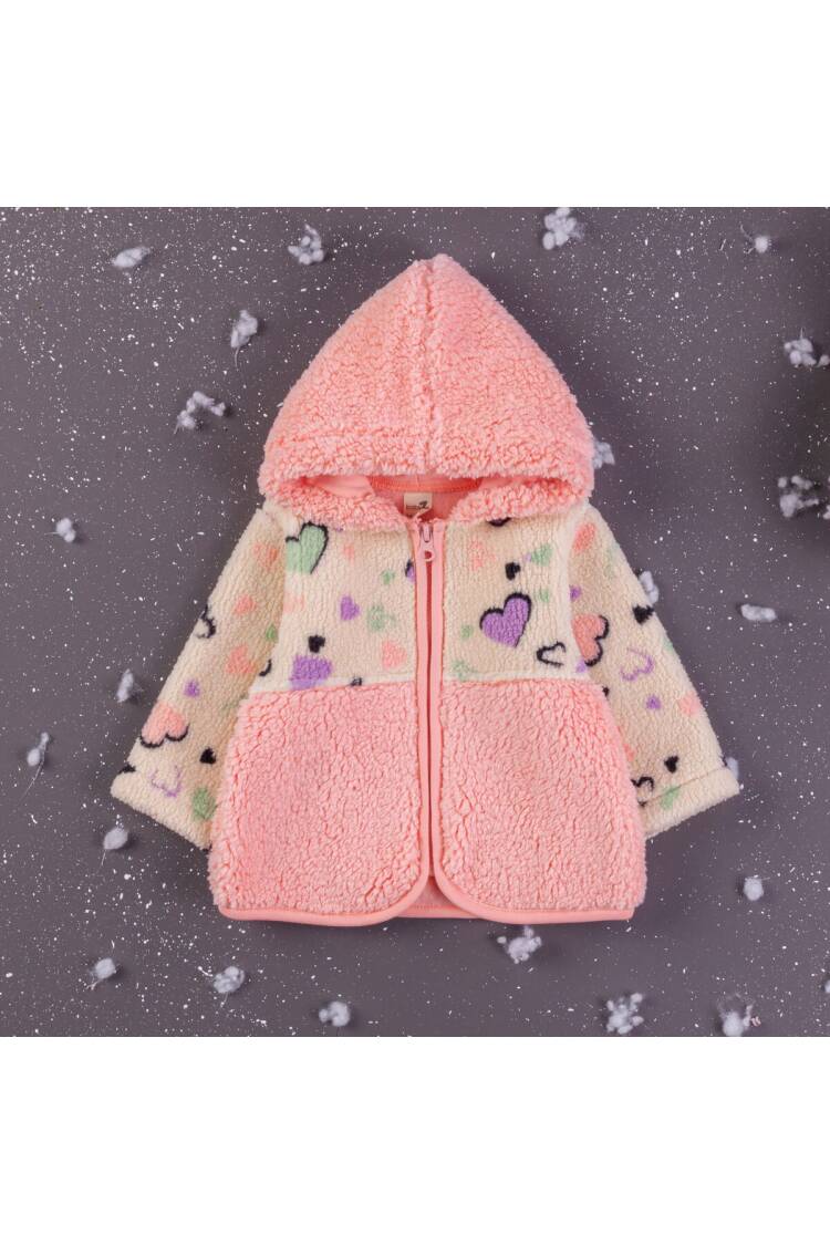 Wholesale Baby Girls Welsoft Cardigan With Hoodie 6-24M - Brand: BabyZ - Kids & Baby Clothes Wholesale - Globality Store